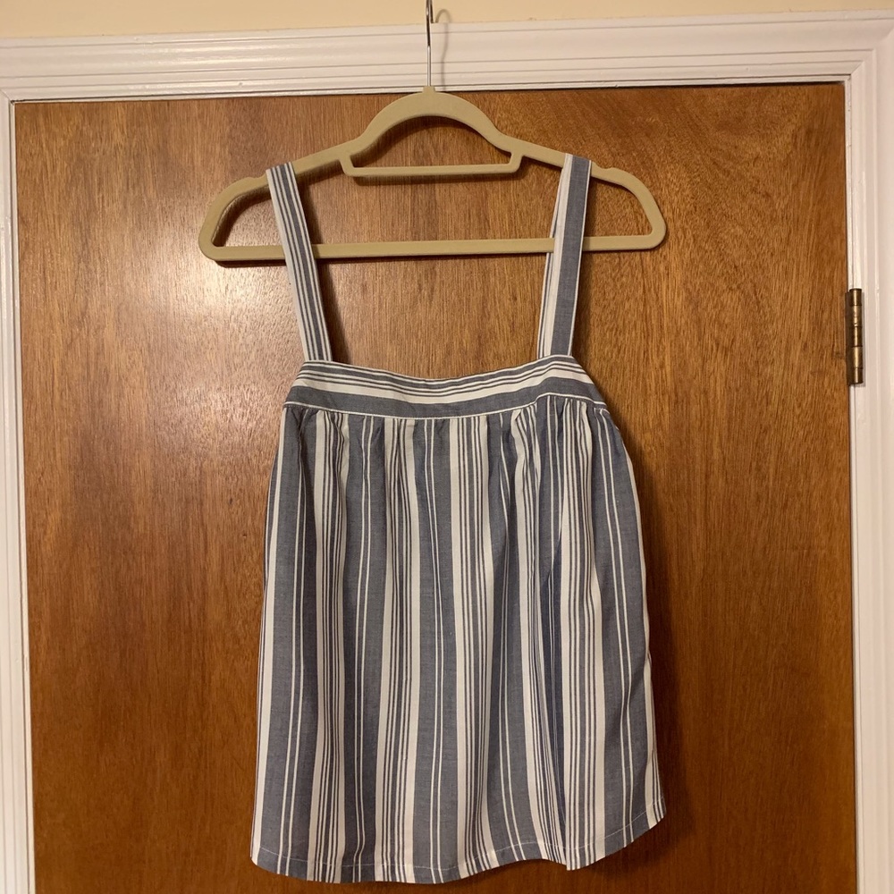 Striped Flowy Tank Top